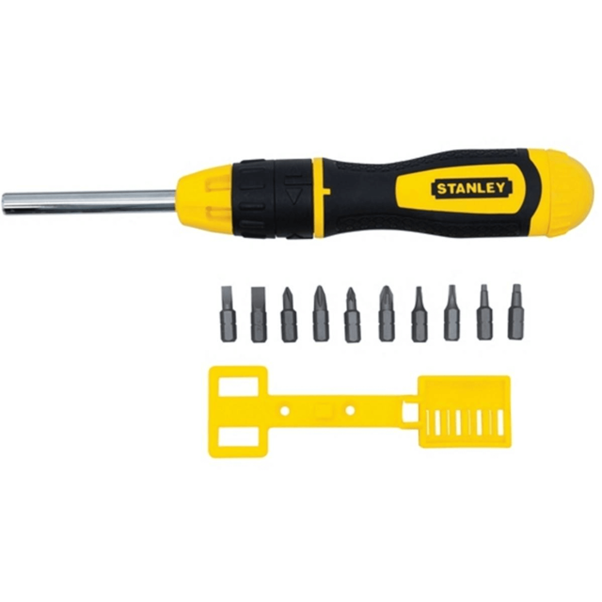 Stanley Multi-Bit Ratchet Screwdriver Set With 10 Bits