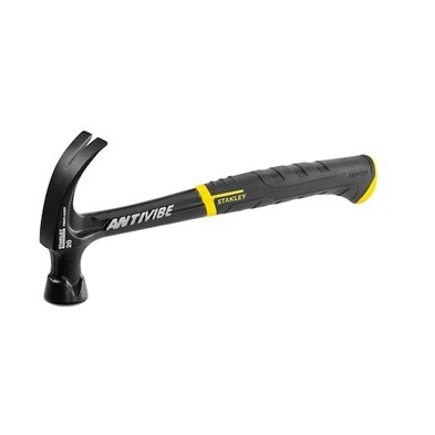 Stanley FatMax Black AntiVibe All Steel Curved Claw Hammer 20oz